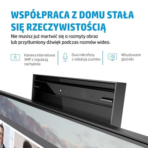 Hewlett-Packard HP E24m G4 60,5 cm (23.8") 1920 x 1080 px monitor Full HD Czarny, Srebrny