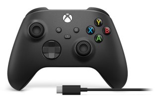 Microsoft Kontroler bezprzewodowy MICROSOFT Xbox Serie Black+USB-C