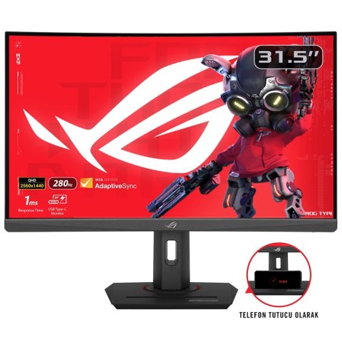 ASUS ASUS ROG Strix XG32WCMS monitor komputerowy 80 cm (31.5") 2560 x 1440 px Quad HD LCD Czarny