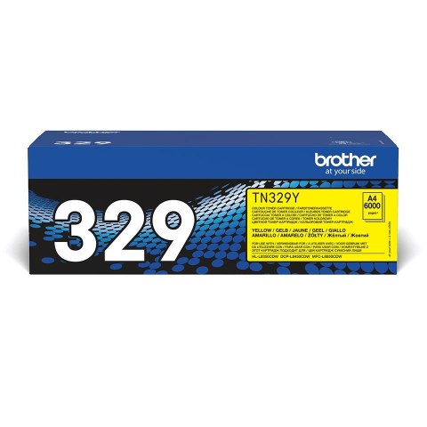 Brother Brother TN-329YTWIN kaseta z tonerem 2 szt. Oryginalny Żółty
