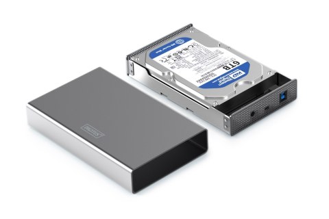 DIGITUS Digitus Obudowa dysku twardego USB 3.0, 3,5", SATA, 16 TB, aluminium