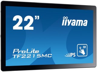 IIYAMA Monitor iiyama ProLite TF2215MC-B2, 54.6cm (21.5''), Projected Capacitive, 10 TP, Full HD, czarny