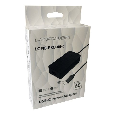 LC-POWER LC-Power LC-NB-PRO-65-C adapter zasilający/ inwentor Wewnętrzna 65 W Czarny