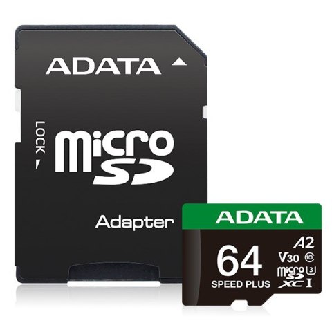 ADATA ADATA Speed Plus 64 GB MicroSDXC Klasa 10