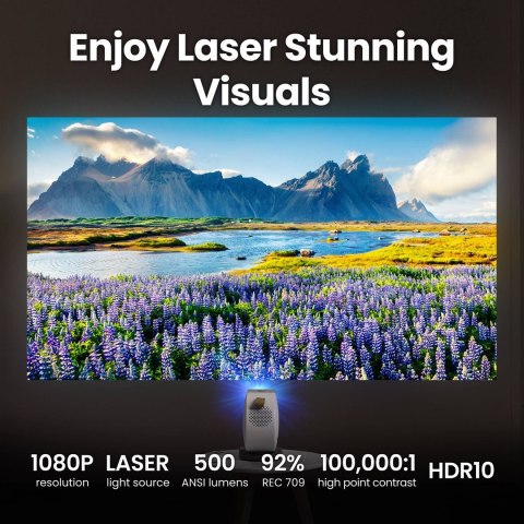 BenQ Projektor Benq GV50 | Full HD (1920x1080) | 500 ANSI lumenów | Biały/Szary | Sieć Wi-Fi