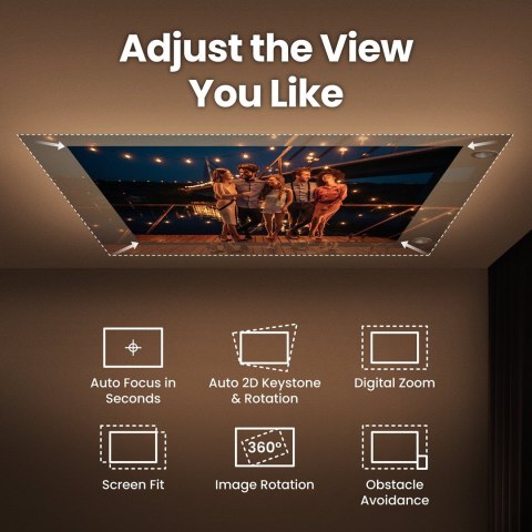 BenQ Projektor Benq GV50 | Full HD (1920x1080) | 500 ANSI lumenów | Biały/Szary | Sieć Wi-Fi