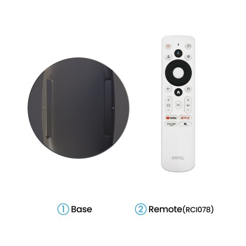 BenQ Projektor Benq GV50 | Full HD (1920x1080) | 500 ANSI lumenów | Biały/Szary | Sieć Wi-Fi