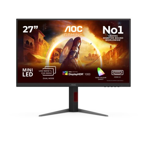 AOC AOC G4 U27G4XM monitor komputerowy 68,6 cm (27") 3840 x 2160 px 4K Ultra HD LED Czarny, Czerwony