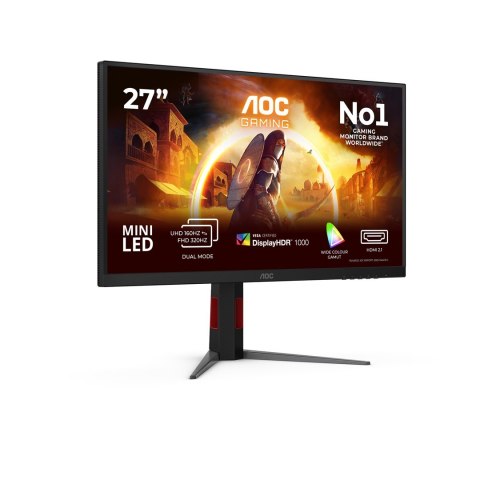 AOC AOC G4 U27G4XM monitor komputerowy 68,6 cm (27") 3840 x 2160 px 4K Ultra HD LED Czarny, Czerwony