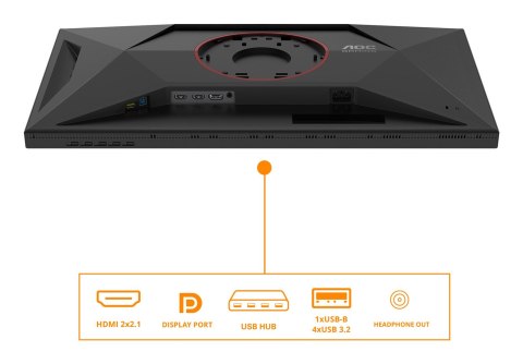 AOC AOC G4 U27G4XM monitor komputerowy 68,6 cm (27") 3840 x 2160 px 4K Ultra HD LED Czarny, Czerwony