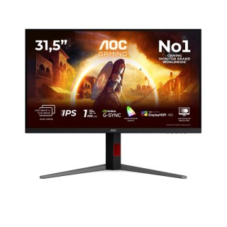 AOC AOC G4 U32G4U monitor komputerowy 80 cm (31.5") 3840 x 2160 px 4K Ultra HD Czarny, Czerwony