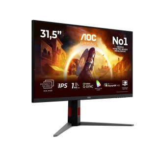 AOC AOC G4 U32G4U monitor komputerowy 80 cm (31.5") 3840 x 2160 px 4K Ultra HD Czarny, Czerwony