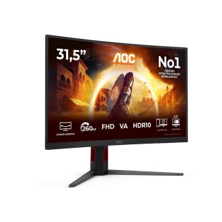 AOC Monitor 31,5" AOC G4 C32G4Z 1920x1080px Full HD LCD Curved Czarny, Czerwony