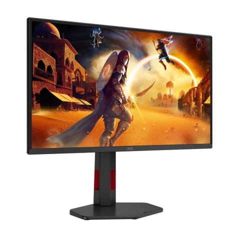 AOC Monitor AOC Q25G4SR, 24,5 cali, IPS, Złącze QHD, 16:9, 300 Hz, 1 ms, 2560 x 1440 pikseli, 400 cd/m2, Ilość portów HDMI: 2, Czarn