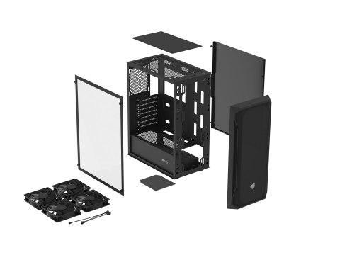 FURY OBUDOWA FURY SHOBO SH4F MIDI TOWER Z OKNEM CZARNA