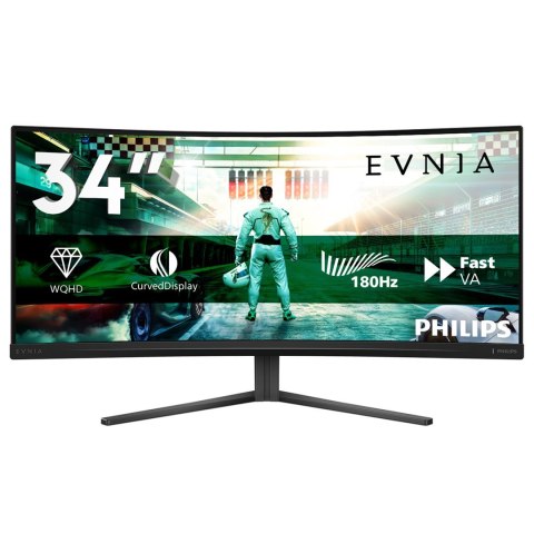 Philips Monitor komputerowy Philips Evnia 34M2C3500L/00 86,4 cm (34") 3440 x 1440 px Wide Quad HD LCD Czarny