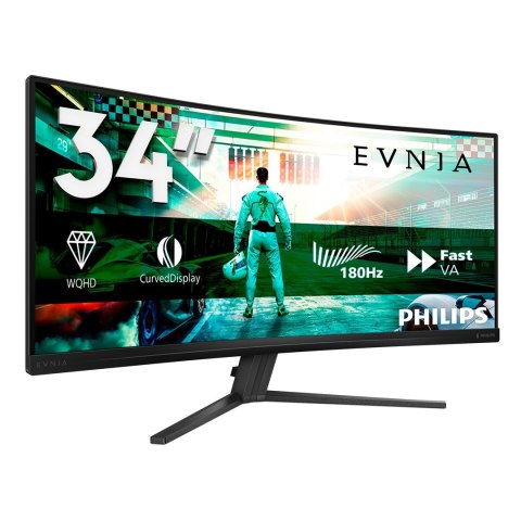 Philips Monitor komputerowy Philips Evnia 34M2C3500L/00 86,4 cm (34") 3440 x 1440 px Wide Quad HD LCD Czarny