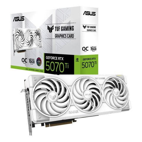 ASUS ASUS TUF Gaming TUF-RTX5070TI-O16G-WHITE-GAMING NVIDIA GeForce RTX 5070 Ti 16 GB GDDR7