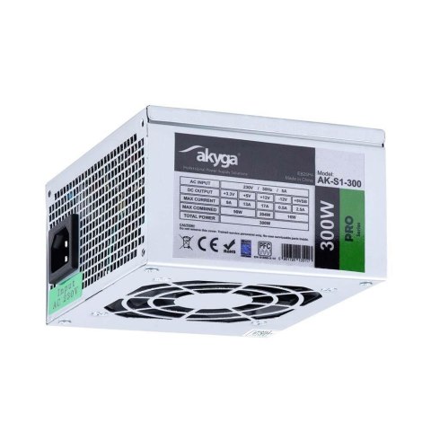 Akyga Zasilacz Akyga PRO AK-S1-300 (300 W; Pasywne; 80 mm)