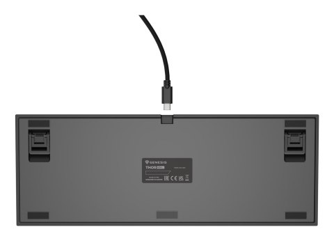 GENESIS GENESIS Thor 404 TKL klawiatura Gaming USB QWERTY Amerykański międzynarodowy Czarny