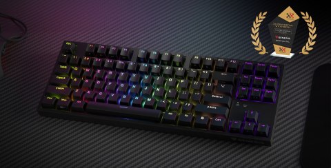 GENESIS GENESIS Thor 404 TKL klawiatura Gaming USB QWERTY Amerykański międzynarodowy Czarny