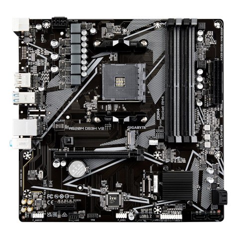 Gigabyte Płyta główna A520M DS3H V2 AM4 4DDR4 HDMI/DP mATX