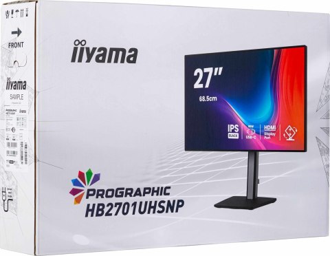 IIYAMA Iiyama PROGRAPHIC HB2701UHSNP-B1 monitor komputerowy 68,6 cm (27") 3840 x 2160 px 4K Ultra HD LCD Czarny