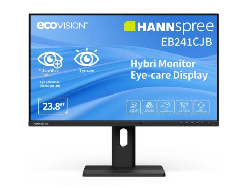 No name Hannspree Hybri Monitor EB241CJB monitor komputerowy 60,5 cm (23.8") 1920 x 1080 px Full HD LCD Czarny