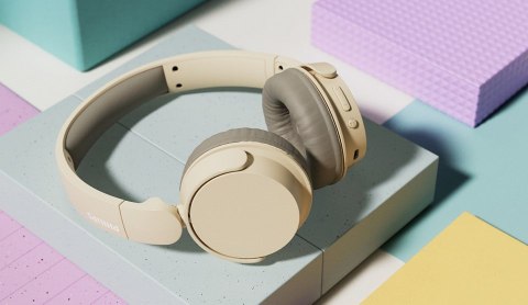 Philips Philips TAH3209BG/00 słuchawki/zestaw słuchawkowy Bezprzewodowy Opaska na głowę Połączenia/muzyka Bluetooth Beżowy