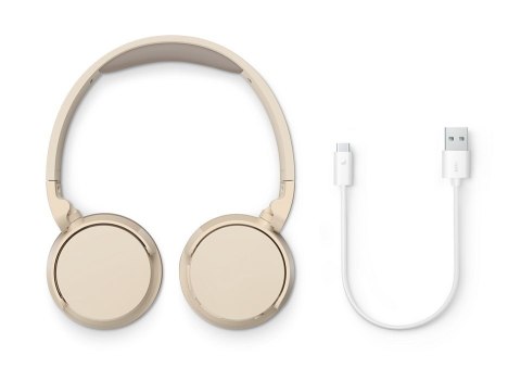 Philips Philips TAH3209BG/00 słuchawki/zestaw słuchawkowy Bezprzewodowy Opaska na głowę Połączenia/muzyka Bluetooth Beżowy