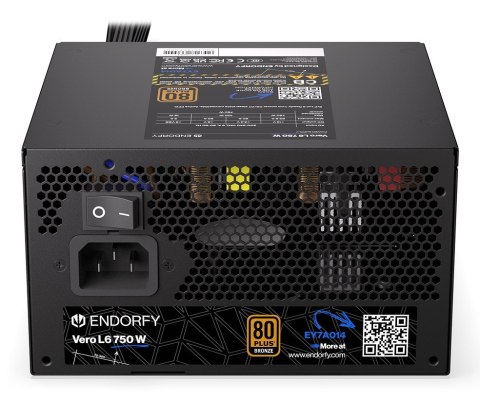 ENDORFY ENDORFY Vero L6 moduł zasilaczy 750 W 24-pin ATX ATX Czarny