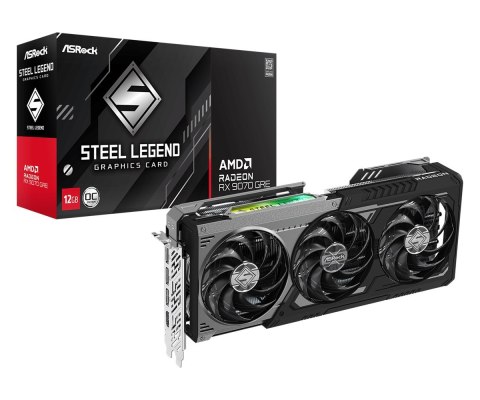 Asrock Karta graficzna ASRock RX9070GRE Steel Legend Dark 12GB OC