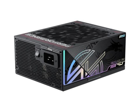 MSI MSI MPG Ai1300TS PCIE5 moduł zasilaczy 1300 W 24-pin ATX ATX Czarny