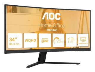 AOC AOC B3 CU34B3E monitor komputerowy 86,4 cm (34") 3440 x 1440 px Wide Quad HD LED Czarny