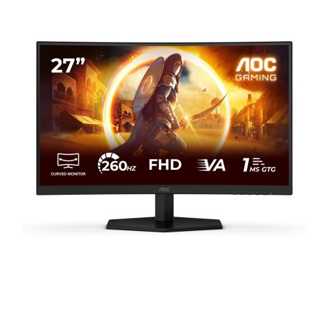 AOC AOC C27G42ZEP monitor komputerowy 68,6 cm (27") 1920 x 1080 px Full HD LCD Czarny, Czerwony