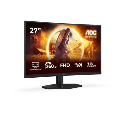 AOC AOC C27G42ZEP monitor komputerowy 68,6 cm (27") 1920 x 1080 px Full HD LCD Czarny, Czerwony