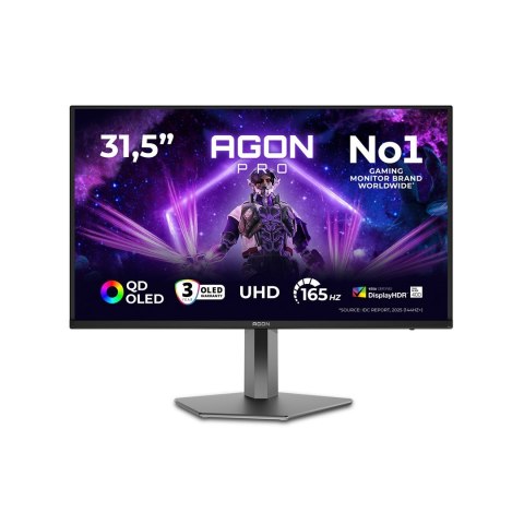 AOC Wyświetlacz OLED AOC AG326UD 32" 165Hz, 3840x2160, 250cd/m2, 2 HDMI