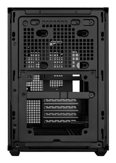 LIAN LI Lian Li B4-mATX Wood Mini Tower Czarny, Drewno
