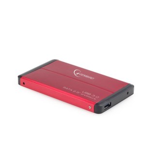 GEMBIRD Obudowa na dysk GEMBIRD EE2-U3S-2-R (2.5"; USB 3.0; Aluminium; kolor czerwony)