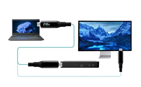 I-tec Kabel Thunderbolt 4/USB4 Class Pro Cable 240W 2x 4K/120Hz 40Gbps LCD 150 cm