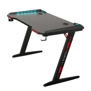 No name Biurko gamingowe Raptor GT100 120x60cm RGB czarne
