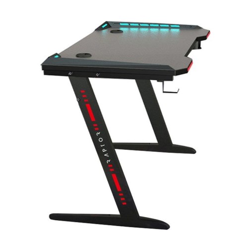 No name Biurko gamingowe Raptor GT100 120x60cm RGB czarne