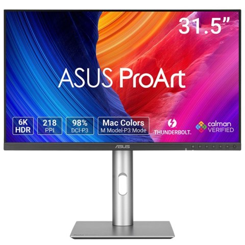 ASUS ASUS ProArt PA32QCV monitor komputerowy 80 cm (31.5") 6016 x 3384 px 6K Ultra HD LCD Srebrny