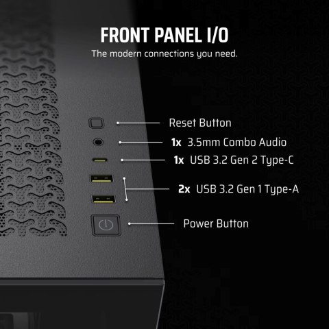 Corsair Obudowa Corsair 3500X RSR ARGB Tempered Glass Mid-Tower, Black