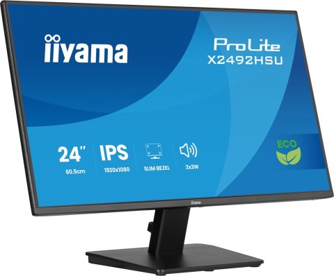 IIYAMA Iiyama ProLite 24-calowy panel IPS Full HD z wąskimi ramkami z każdej strony i klasą energetyczną B