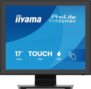 IIYAMA Iiyama ProLite T1732MSC-B2S monitor komputerowy 43,2 cm (17") 1280 x 1024 px SXGA LED Ekran dotykowy Czarny