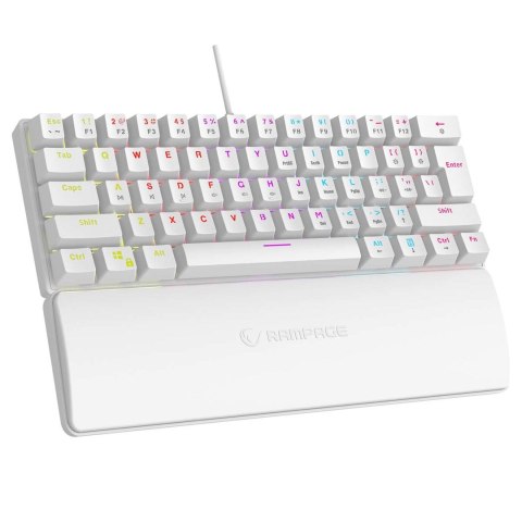 RAMPAGE RAMPAGE KLAWIATURA MECHANICZNA PLOWER K60 Biała