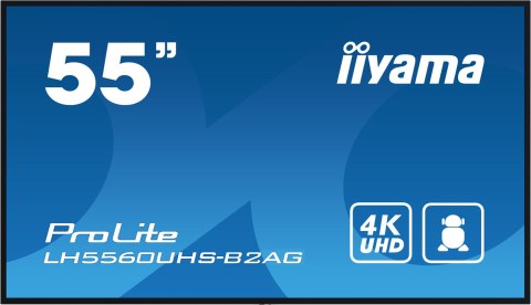 IIYAMA Wyświetlacz iiyama 55" profesjonalny Digital Signage 4K UHD z zaaw. opcjami ster. i łącz.