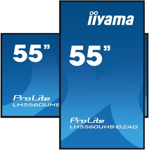 IIYAMA Wyświetlacz iiyama 55" profesjonalny Digital Signage 4K UHD z zaaw. opcjami ster. i łącz.