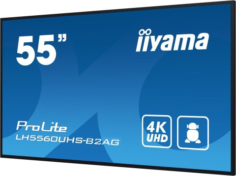IIYAMA Wyświetlacz iiyama 55" profesjonalny Digital Signage 4K UHD z zaaw. opcjami ster. i łącz.